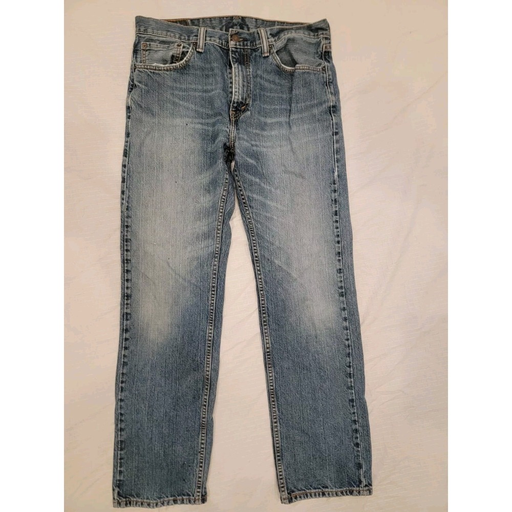 Levi's 505 jeans: Regular Fit Straight Leg - 33x32 Medium wash, Good For Work